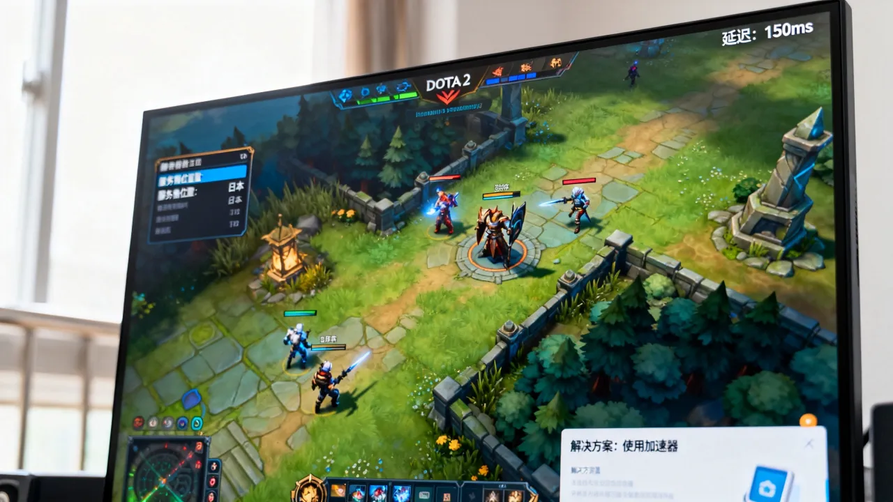 为什么dota2服务器是日本，dota2日服延迟高怎么办