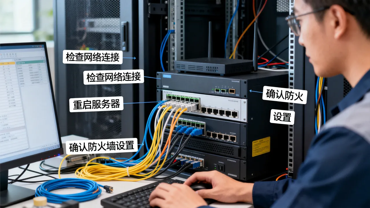 拓维服务器通讯连接失败如何解决，是什么原因导致的