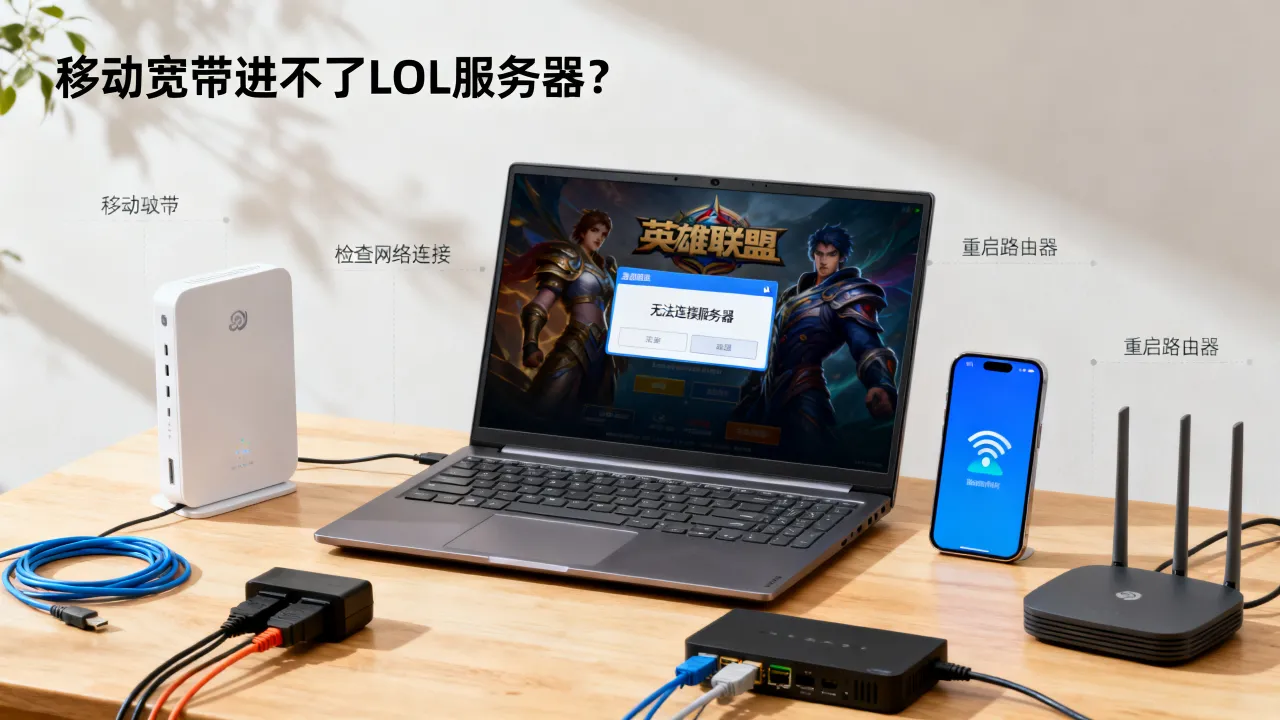 移动宽带为何进不了LOL服务器?,移动网络玩英雄联盟连不上服务器怎么办 移动宽带为何进不了LOL服务器?,移动网络玩英雄联盟连不上服务器怎么办