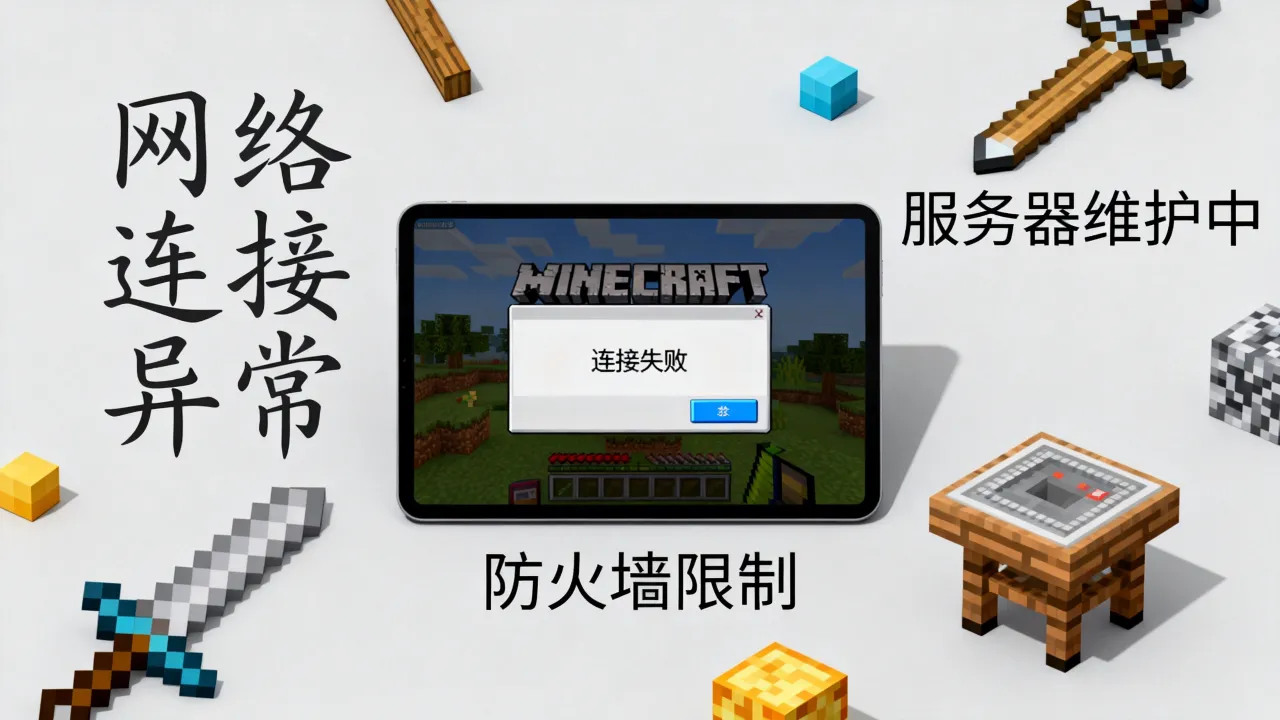 我的世界为何连不上服务器？连接失败原因解析