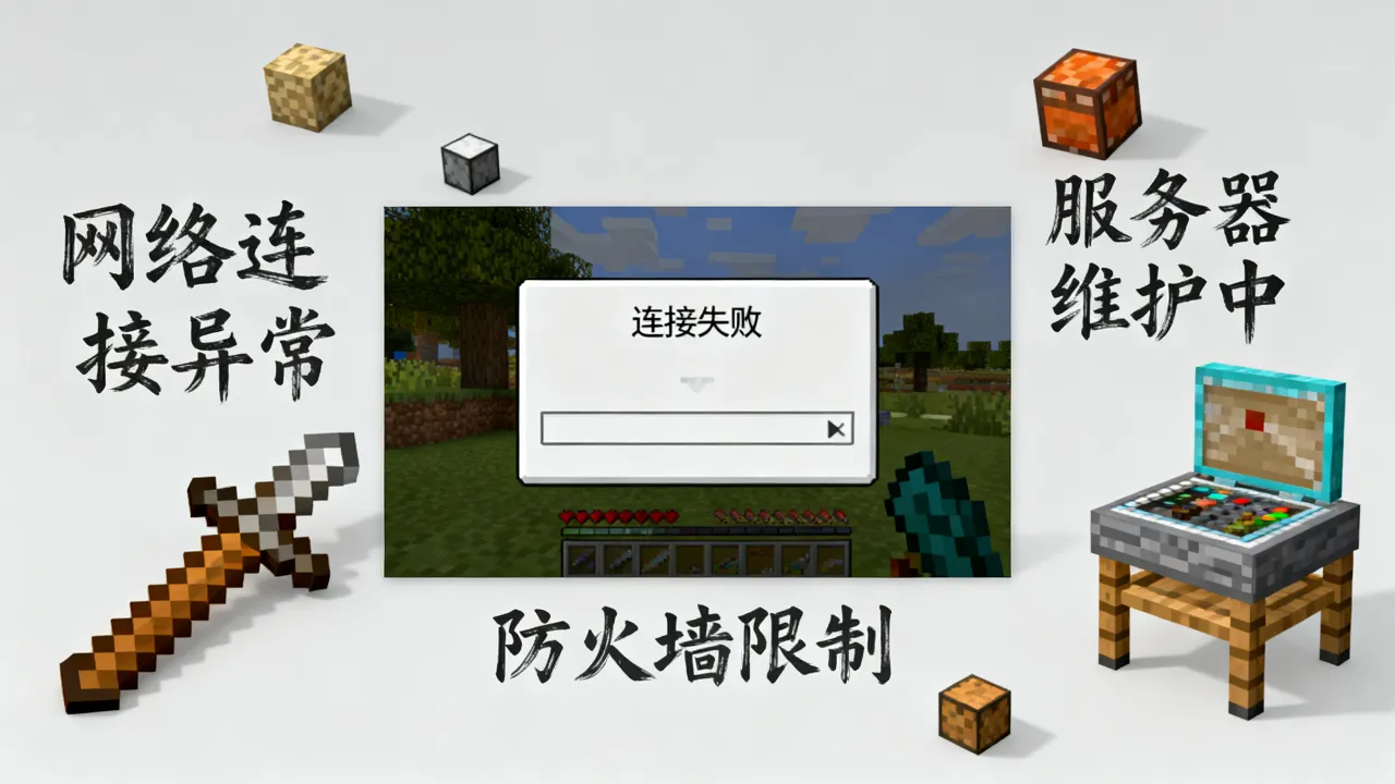 我的世界为何连不上服务器？连接失败原因解析