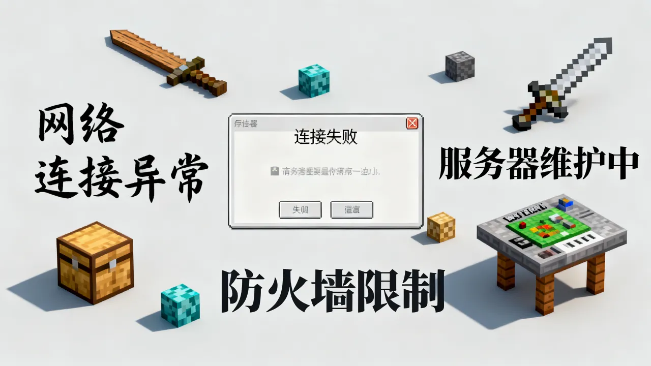 我的世界为何连不上服务器？连接失败原因解析