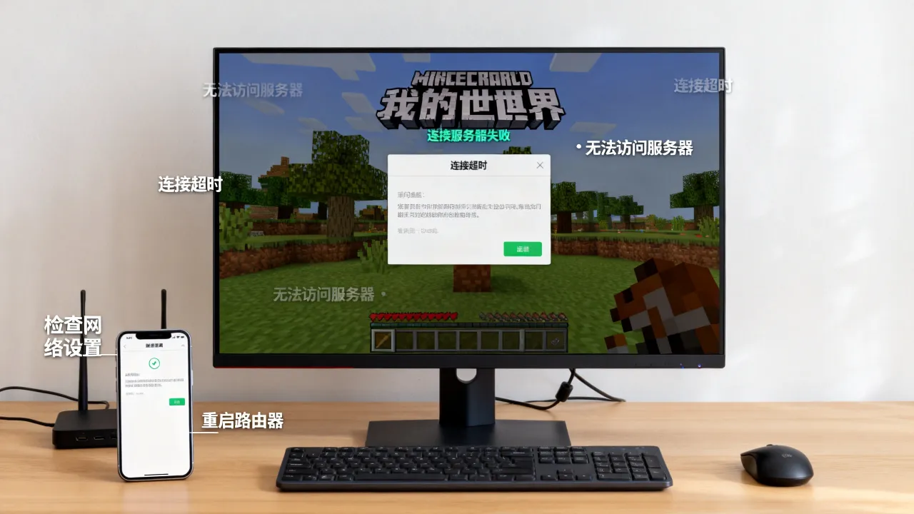 mc为什么连接服务器失败，我的世界连不上服务器怎么办？