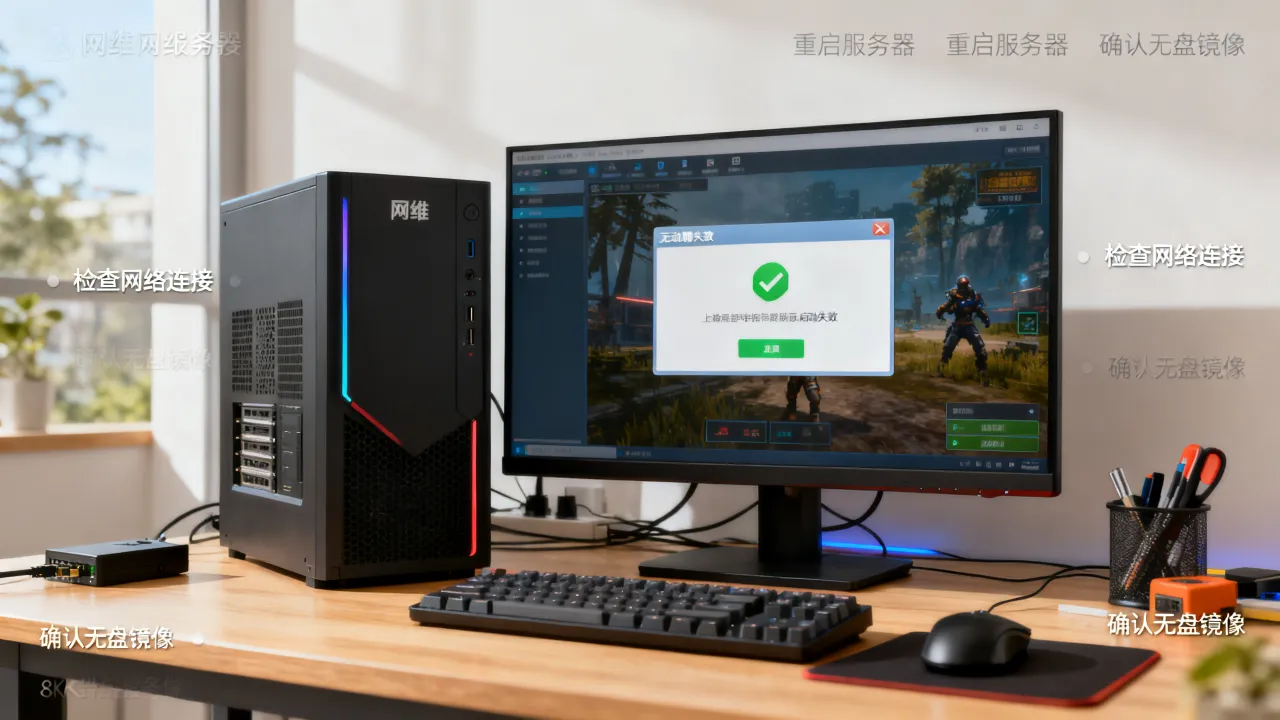网维服务器怎么开游戏，网维大师无盘服务器游戏启动失败怎么办？
