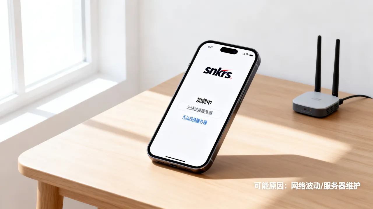 为什么snkrs登录无法连接服务器，一直加载是什么原因？