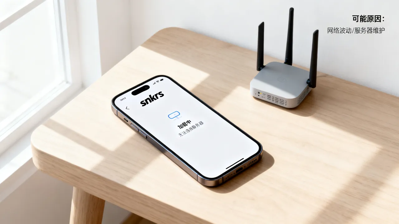 为什么snkrs登录无法连接服务器，一直加载是什么原因？