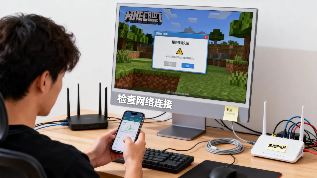 我的世界进不去自己的服务器怎么办，联机失败原因排查