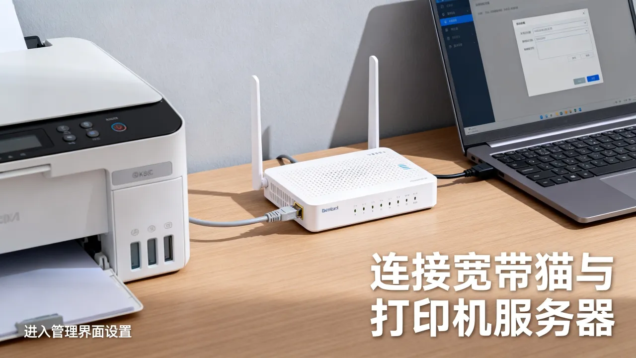 宽带猫怎么刷打印机服务器，宽带猫刷打印机服务器怎么设置？