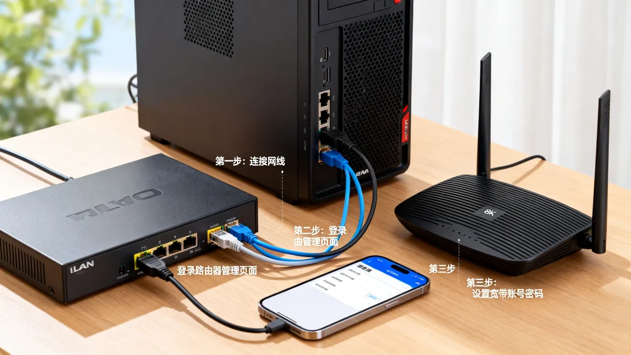 家用服务器怎么连接宽带？家庭网络配置详解步骤