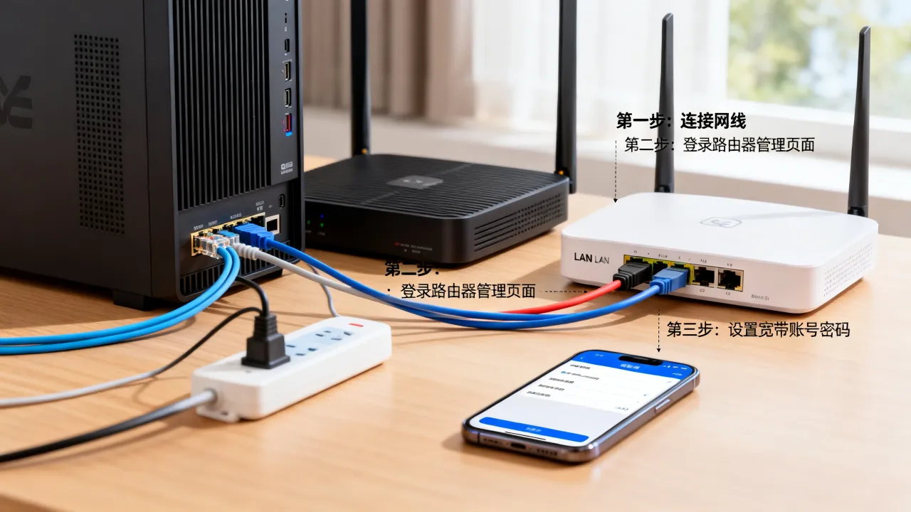 家用服务器怎么连接宽带？家庭网络配置详解步骤