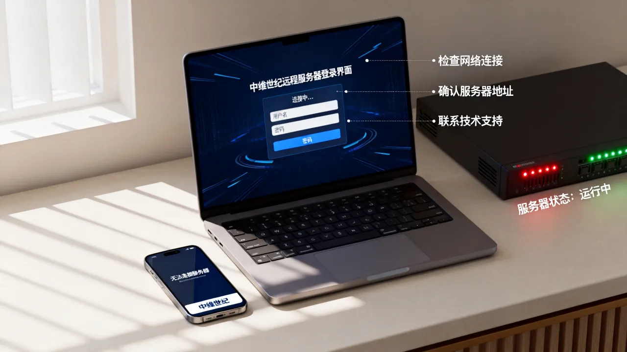 中维世纪远程服务器怎么登录,无法连接怎么办? 中维世纪远程服务器怎么登录,无法连接怎么办?