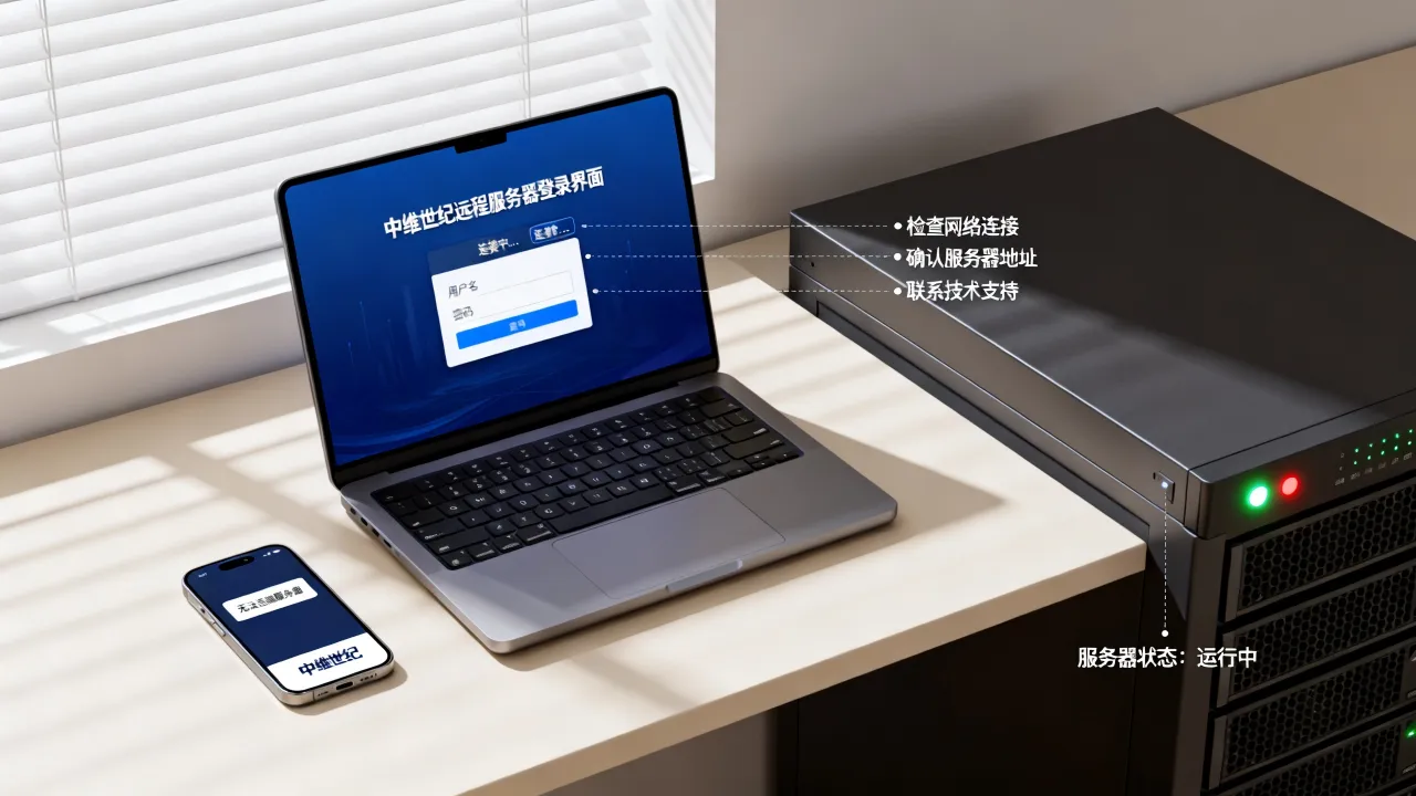 中维世纪远程服务器怎么登录,无法连接怎么办? 中维世纪远程服务器怎么登录,无法连接怎么办?