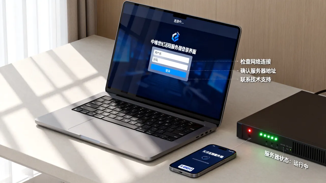 中维世纪远程服务器怎么登录,无法连接怎么办? 中维世纪远程服务器怎么登录,无法连接怎么办?