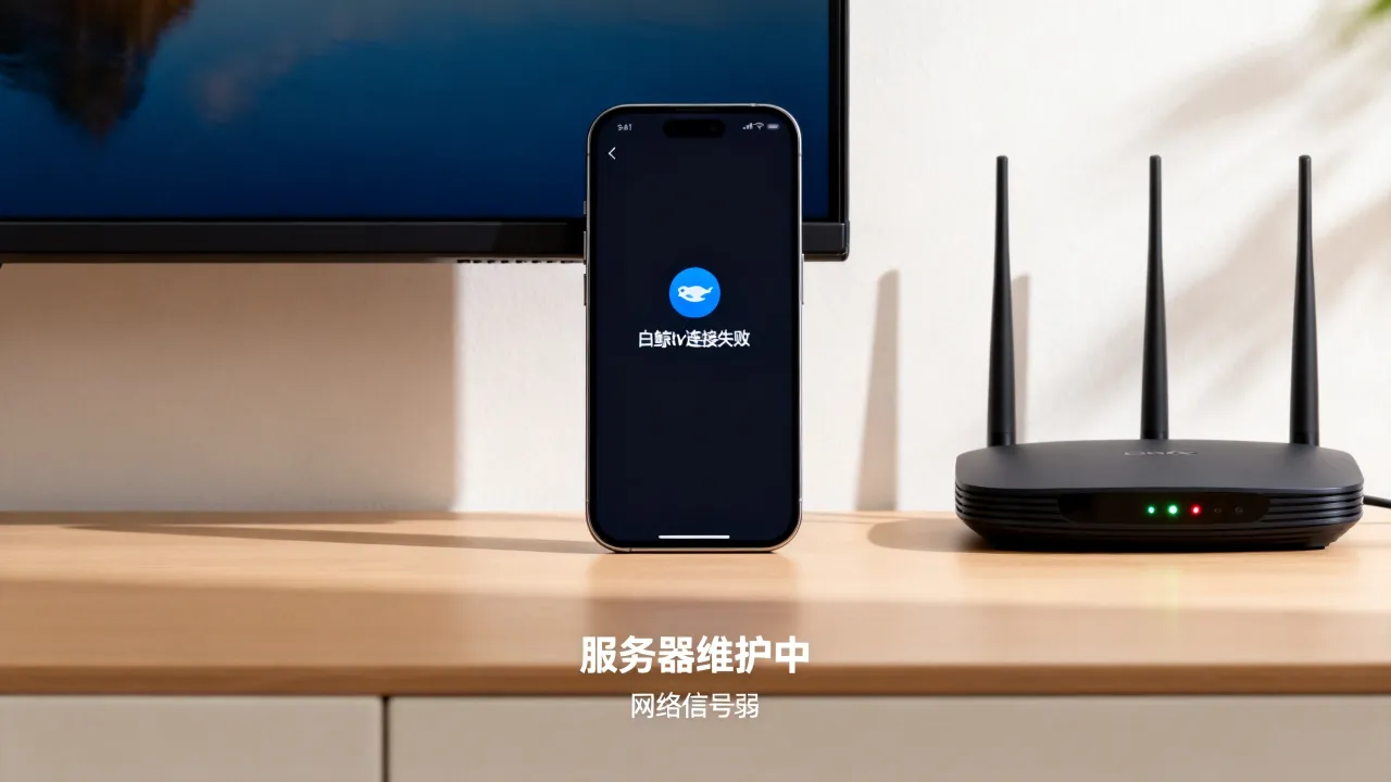 白鲸tv为什么连接不到服务器，连接不上是什么原因