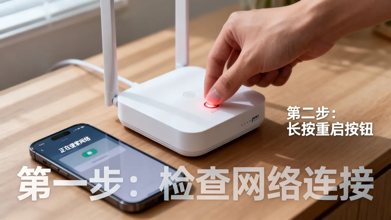 宽带找不到服务器怎么办，路由器重启解决方法