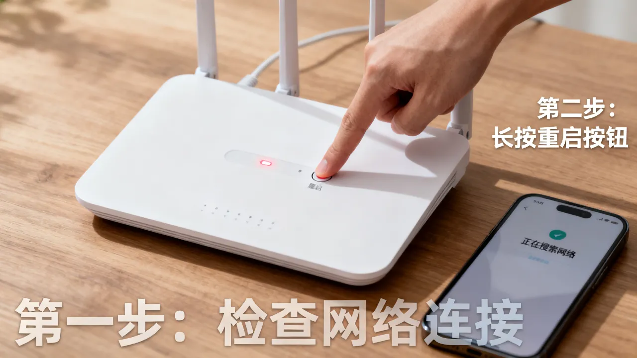 宽带找不到服务器怎么办，路由器重启解决方法
