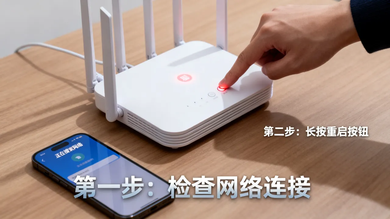宽带找不到服务器怎么办，路由器重启解决方法