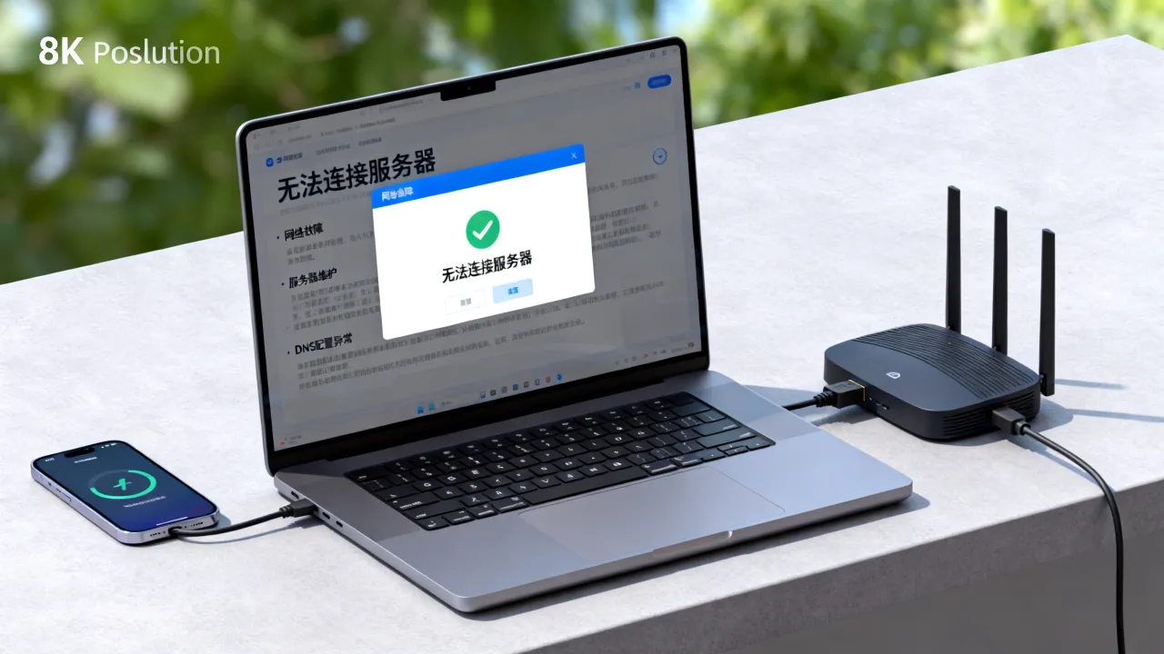 为什么无法连上服务器，连接失败是什么原因导致的