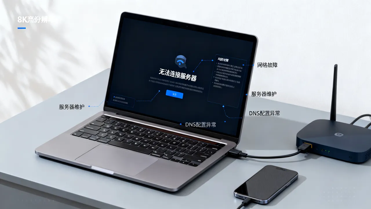 为什么无法连上服务器，连接失败是什么原因导致的