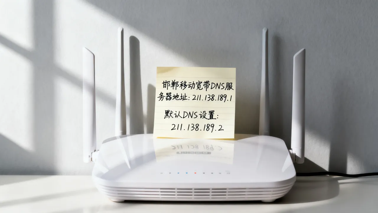邯郸移动宽带DNS服务器地址是什么？邯郸移动宽带默认DNS设置多少？