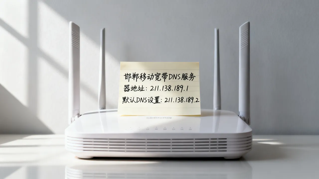 邯郸移动宽带DNS服务器地址是什么？邯郸移动宽带默认DNS设置多少？