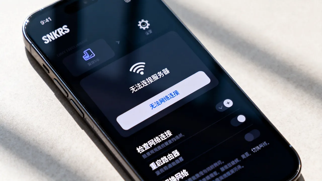SNKRS为什么老是无法连接服务器,snkrs网络异常怎么解决