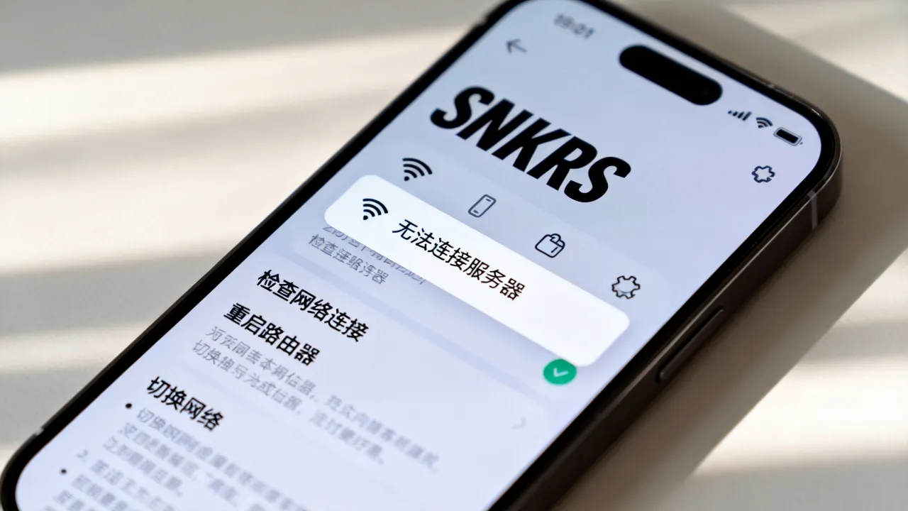 SNKRS为什么老是无法连接服务器，snkrs网络异常怎么解决