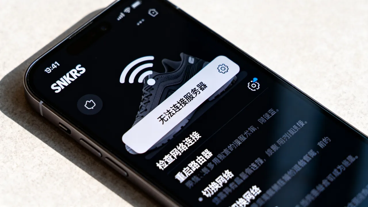 SNKRS为什么老是无法连接服务器，snkrs网络异常怎么解决