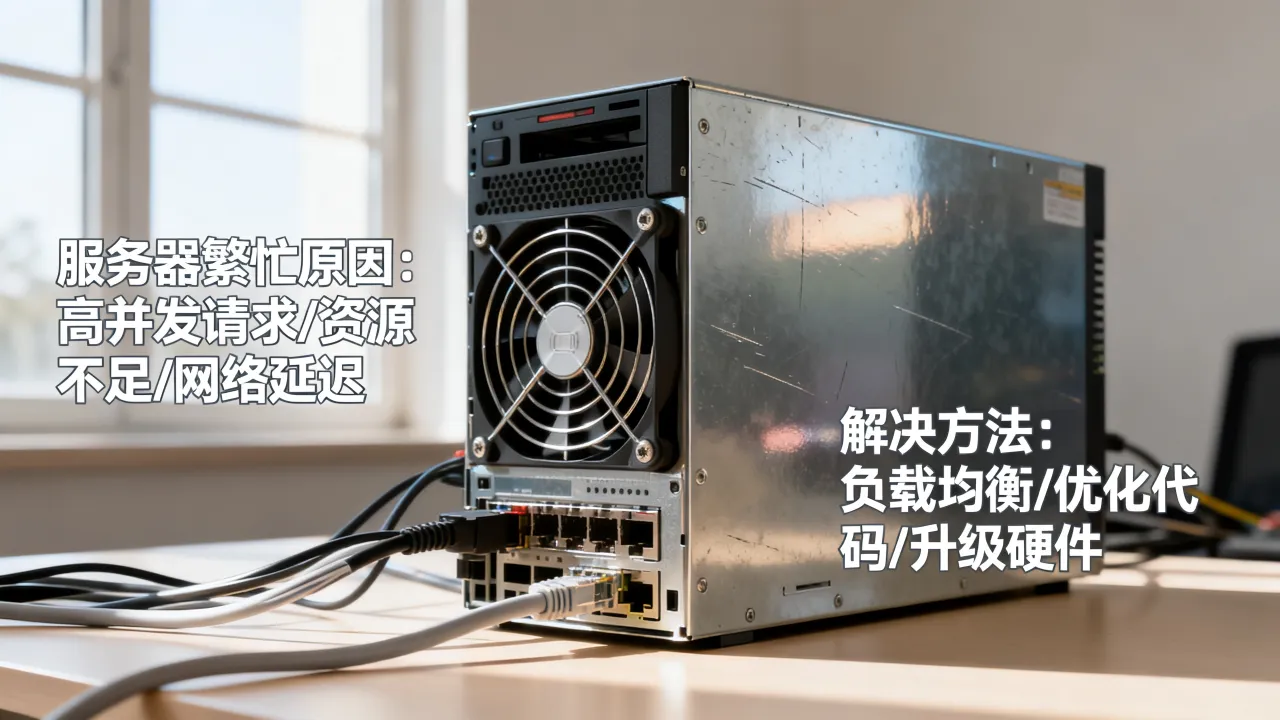 为什么服务器正忙，服务器繁忙的原因及解决方法有哪些？