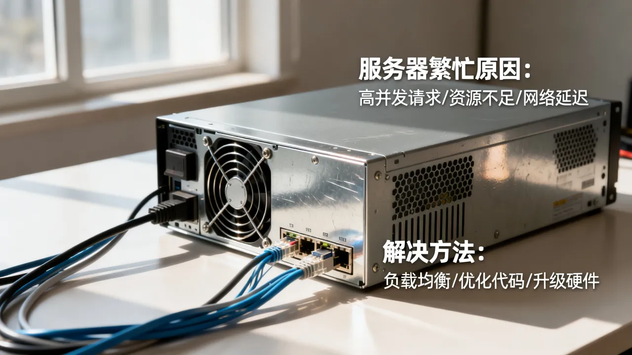 为什么服务器正忙，服务器繁忙的原因及解决方法有哪些？