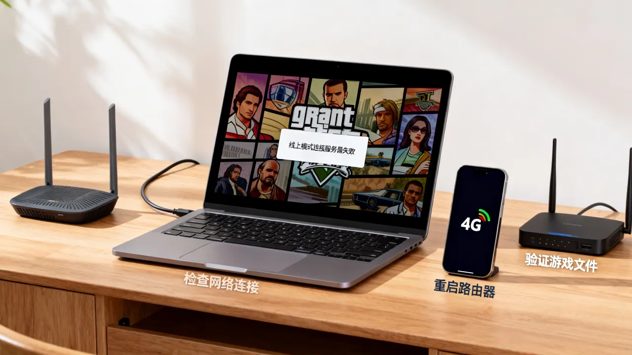 gta5为什么服务器进不去，线上模式连接服务器失败怎么办？