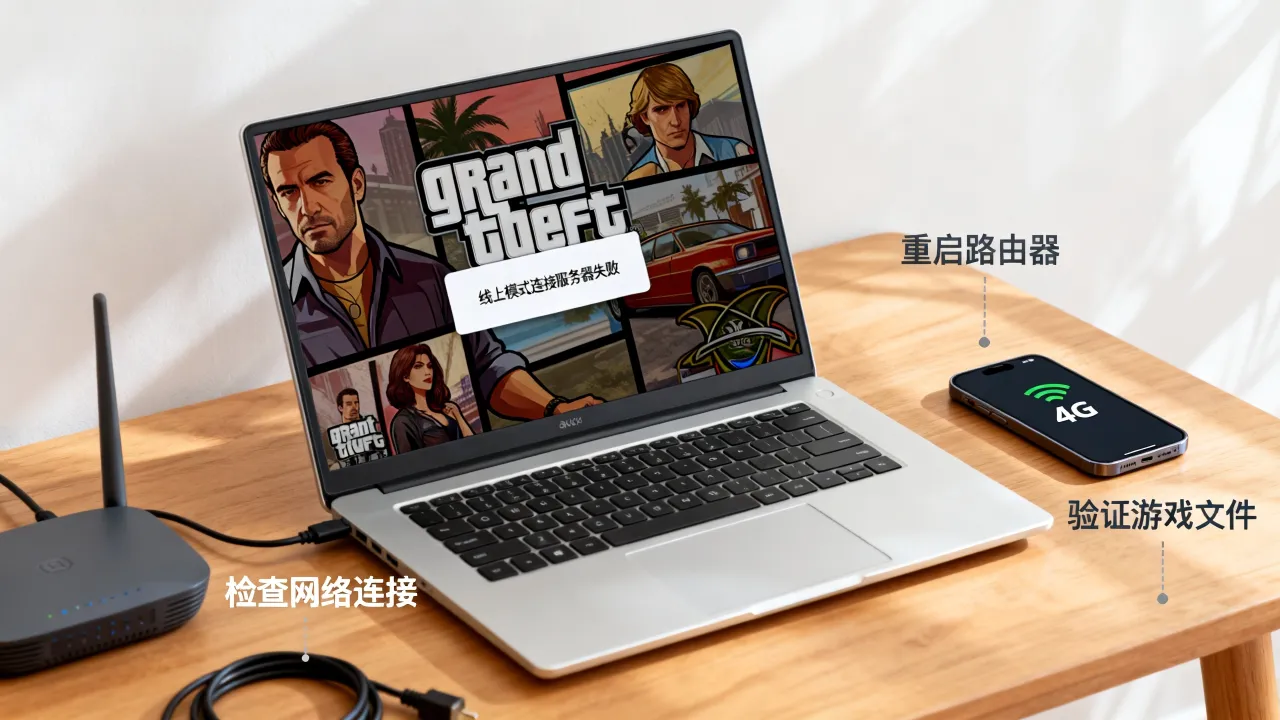 gta5为什么服务器进不去，线上模式连接服务器失败怎么办？