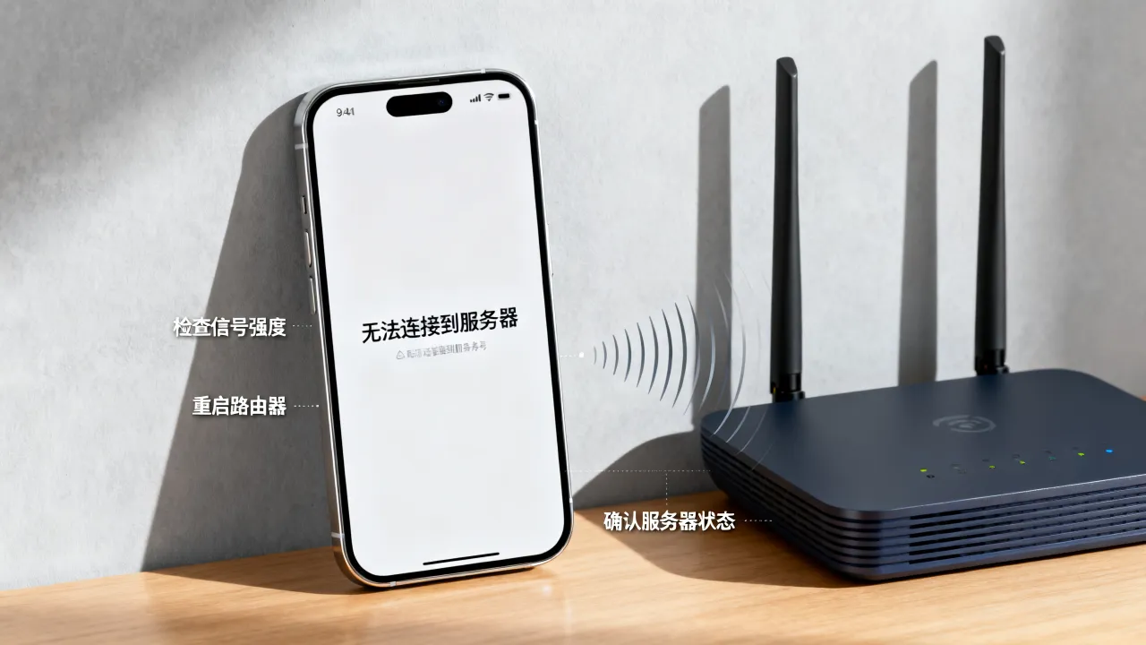 苹果服务器在移动宽带下连接不上是什么原因，怎么办？