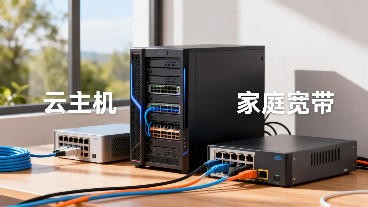 租的服务器怎么装宽带？云主机能接家庭宽带上网吗？