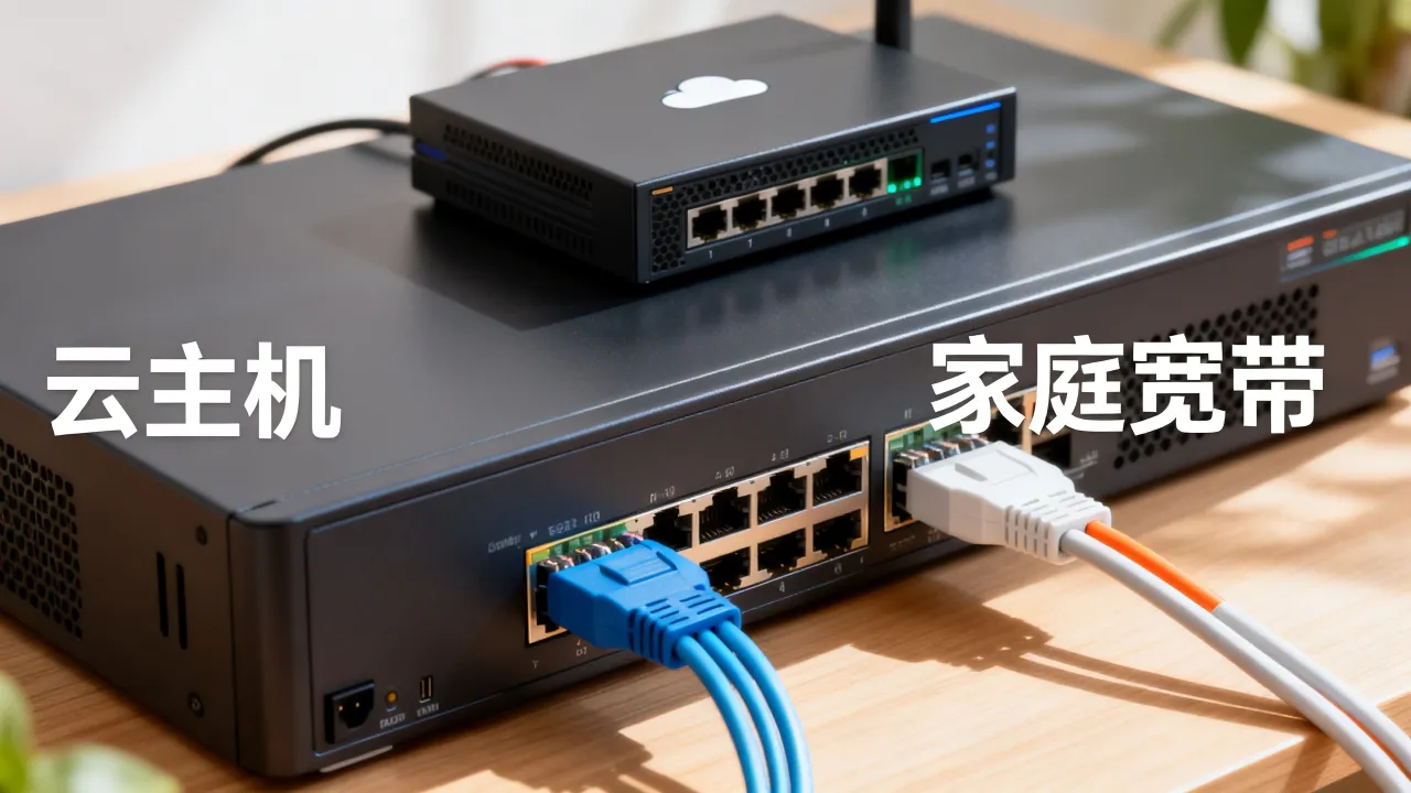 租的服务器怎么装宽带？云主机能接家庭宽带上网吗？
