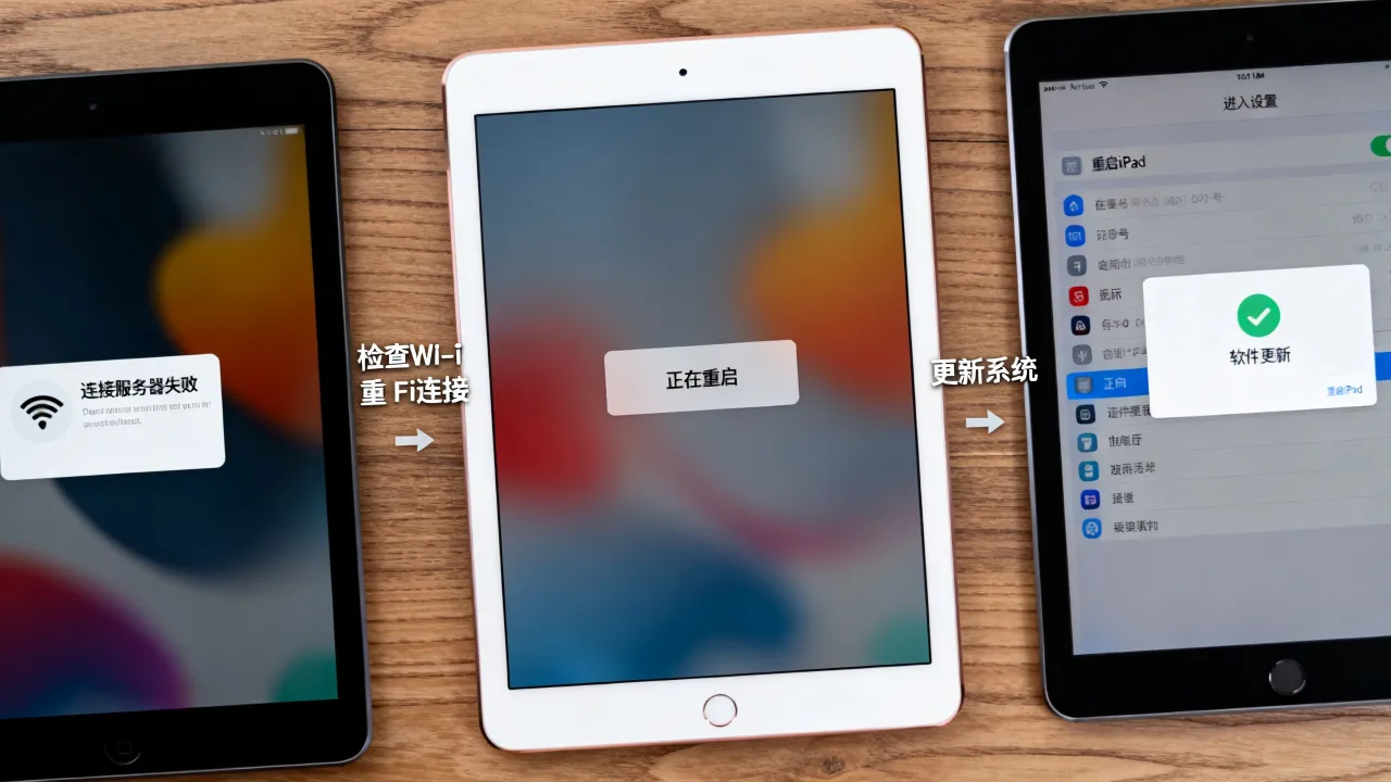 iPad为什么会显示连接服务器失败,连接失败怎么解决