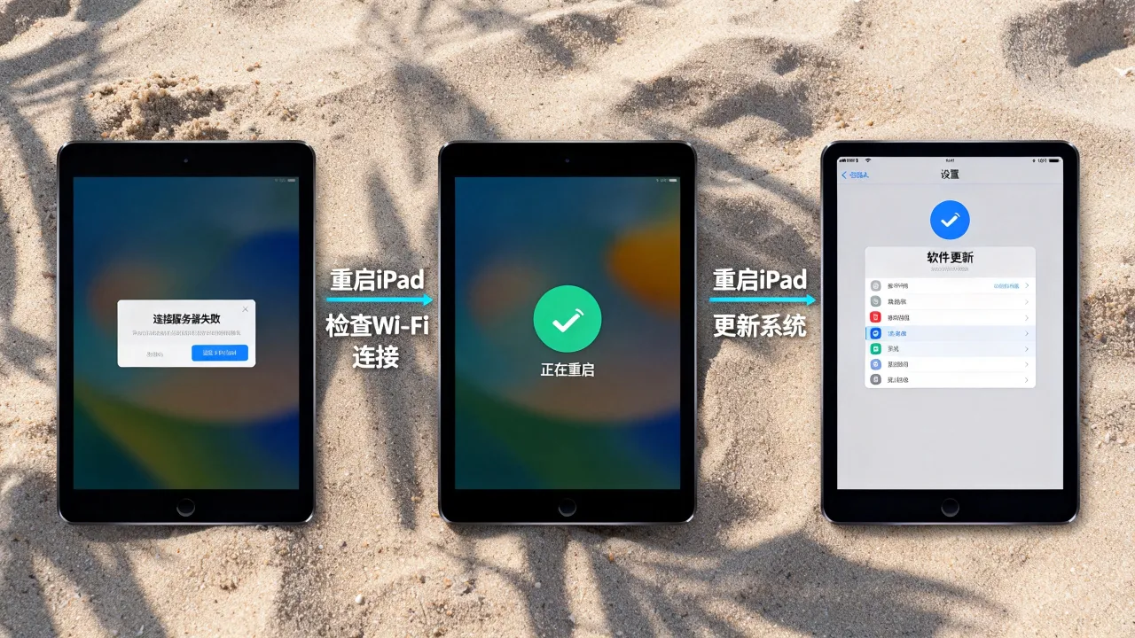 iPad为什么会显示连接服务器失败，连接失败怎么解决