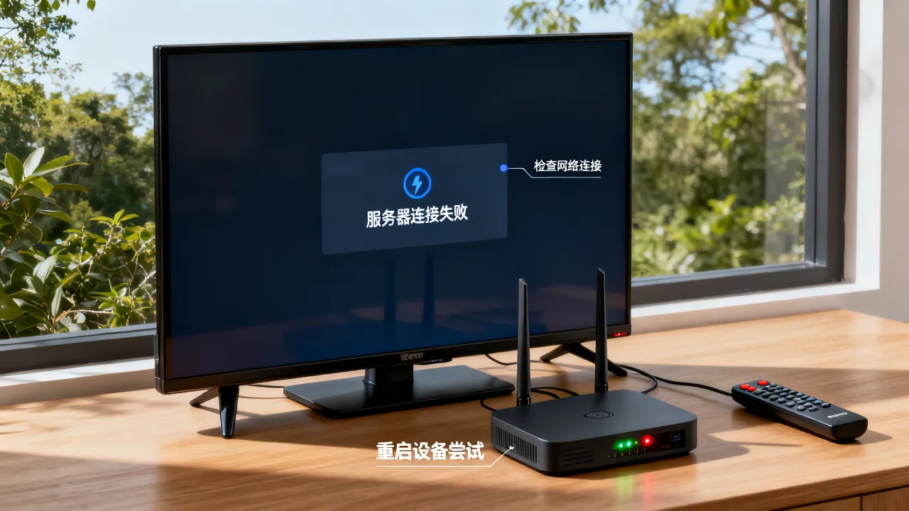 宽带电视连不上服务器怎么办，是什么原因导致的