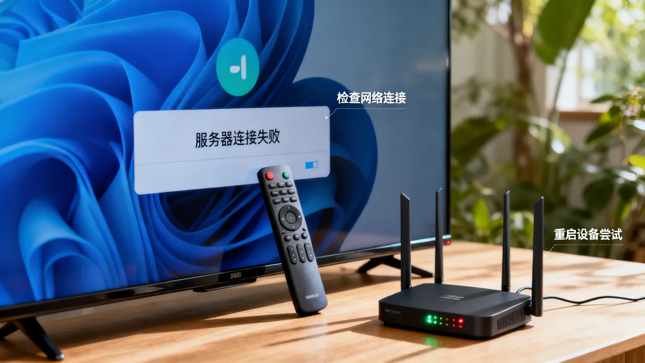 宽带电视连不上服务器怎么办，是什么原因导致的