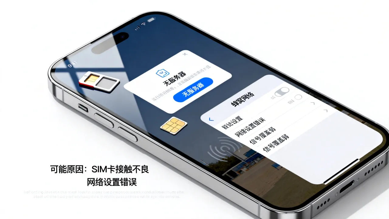 为什么我的iphone老是无服务器，是什么原因造成的？
