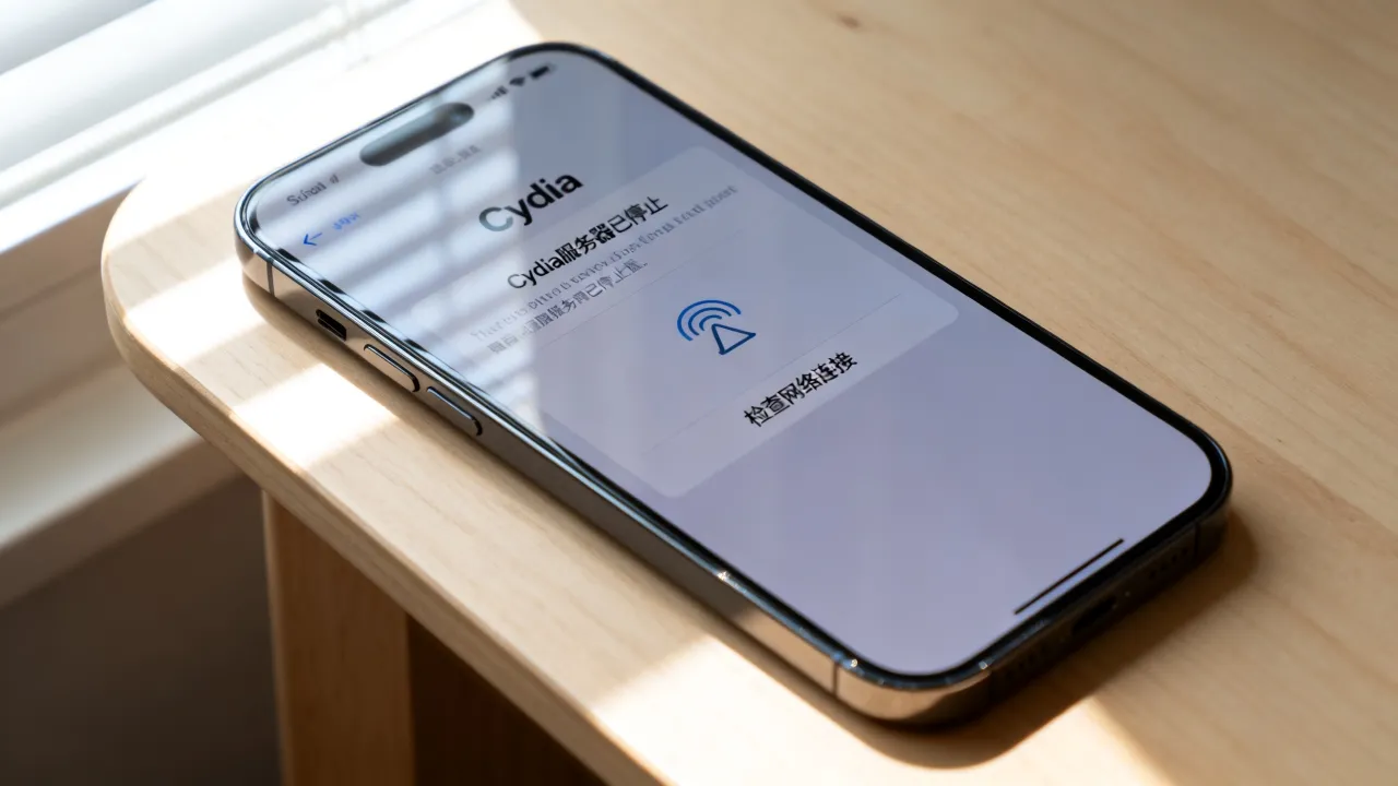 为什么点开Cydia已停止服务器，Cydia停止服务器怎么办