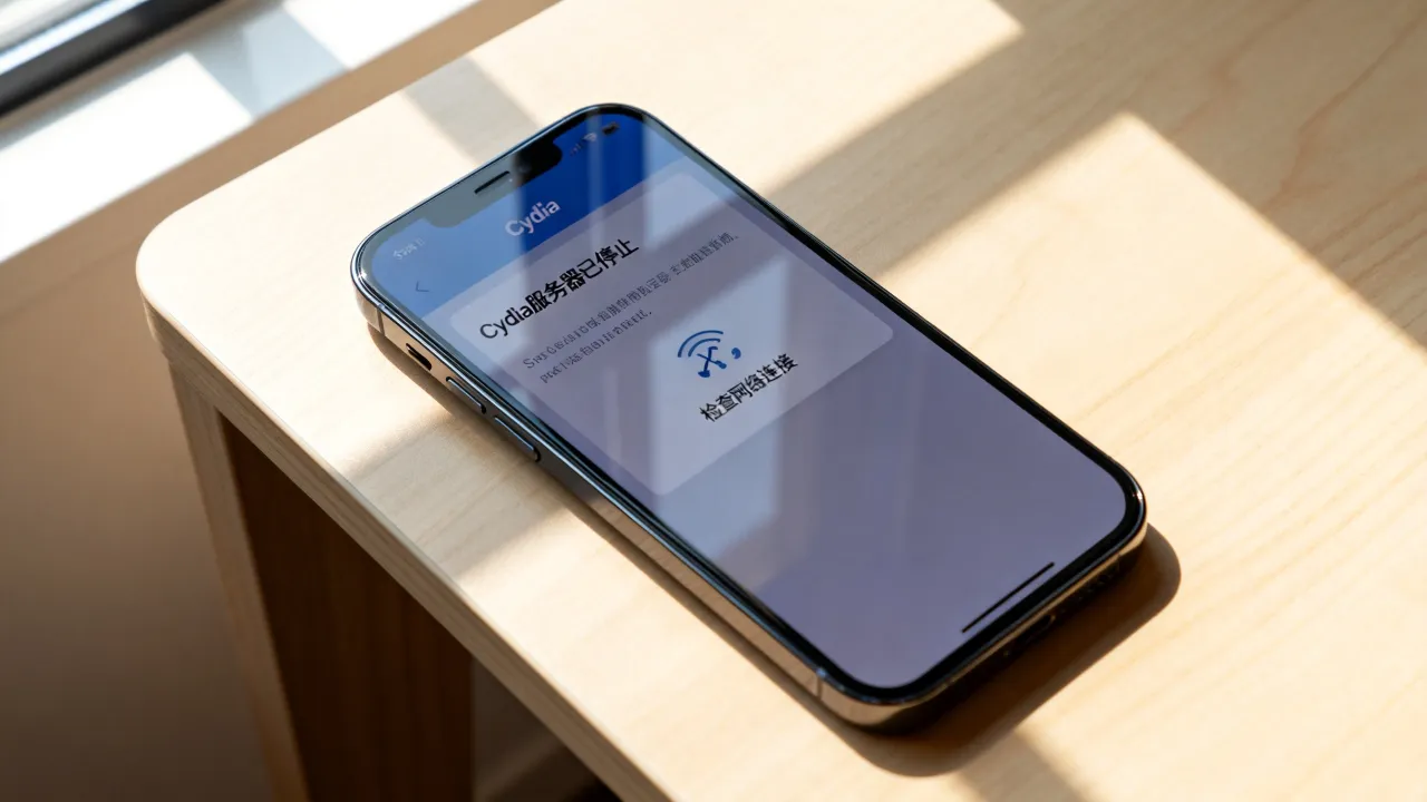 为什么点开Cydia已停止服务器，Cydia停止服务器怎么办