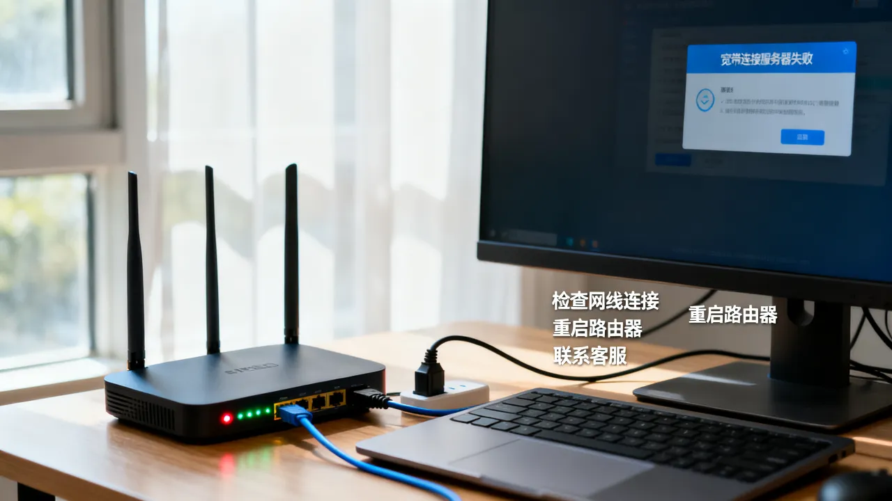 联还宽带连接服务器失败怎么办，联通宽带连不上服务器怎么解决