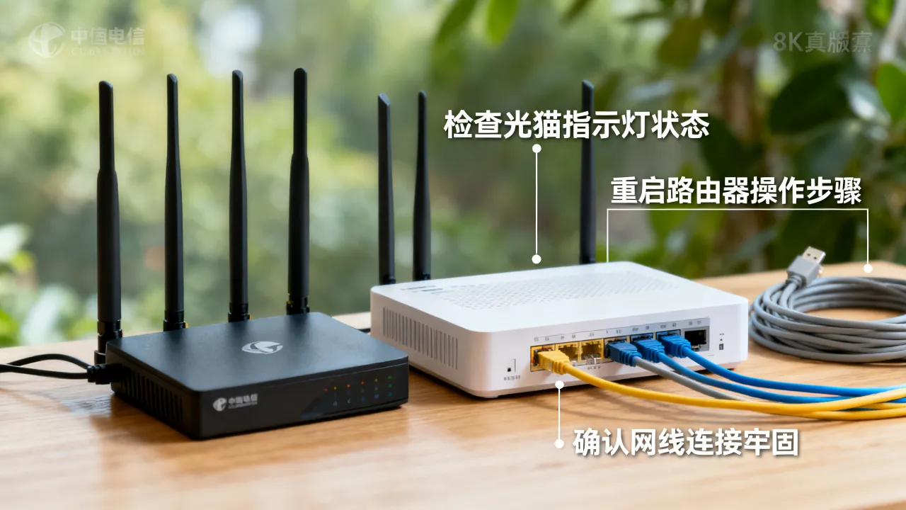 电信宽带服务器异常怎么回事，宽带连接故障怎么快速解决