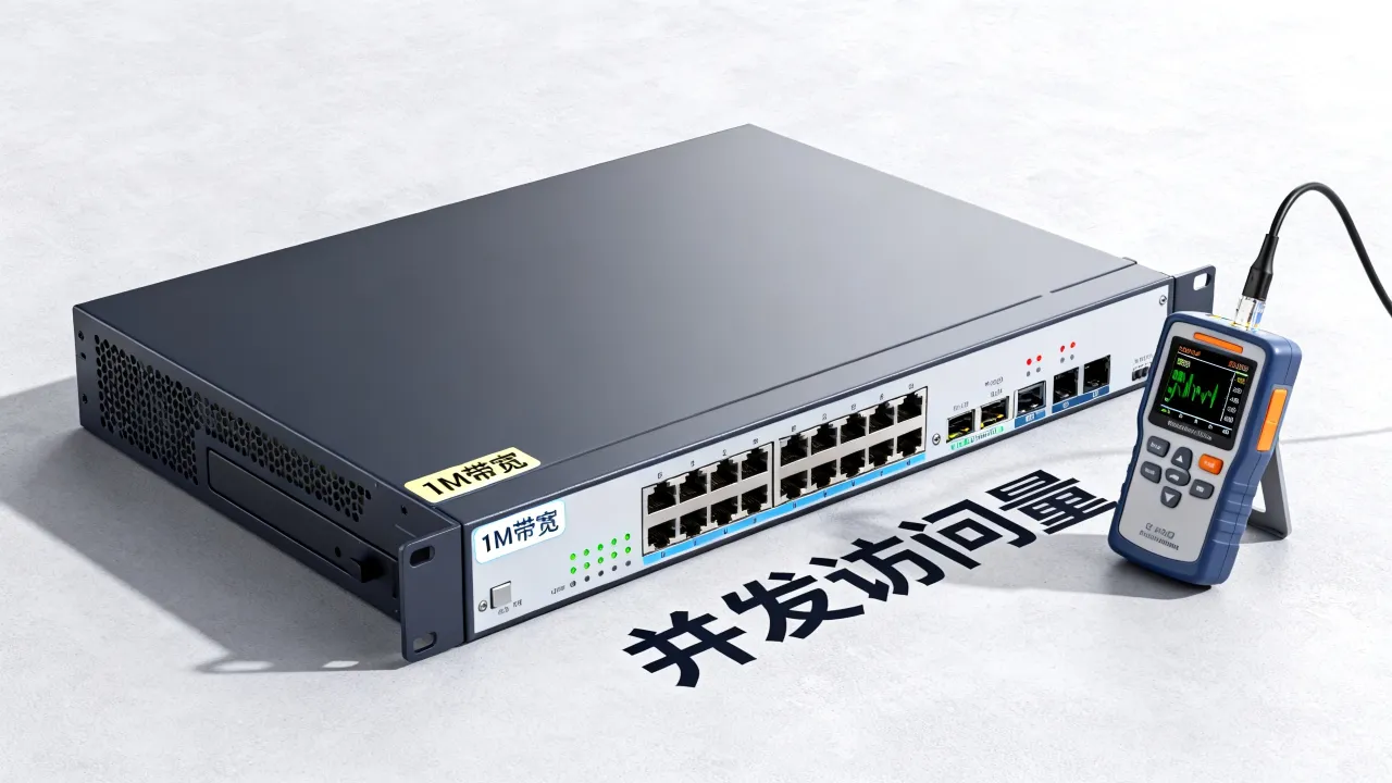 服务器1M带宽够用吗,能支持多少并发访问?
