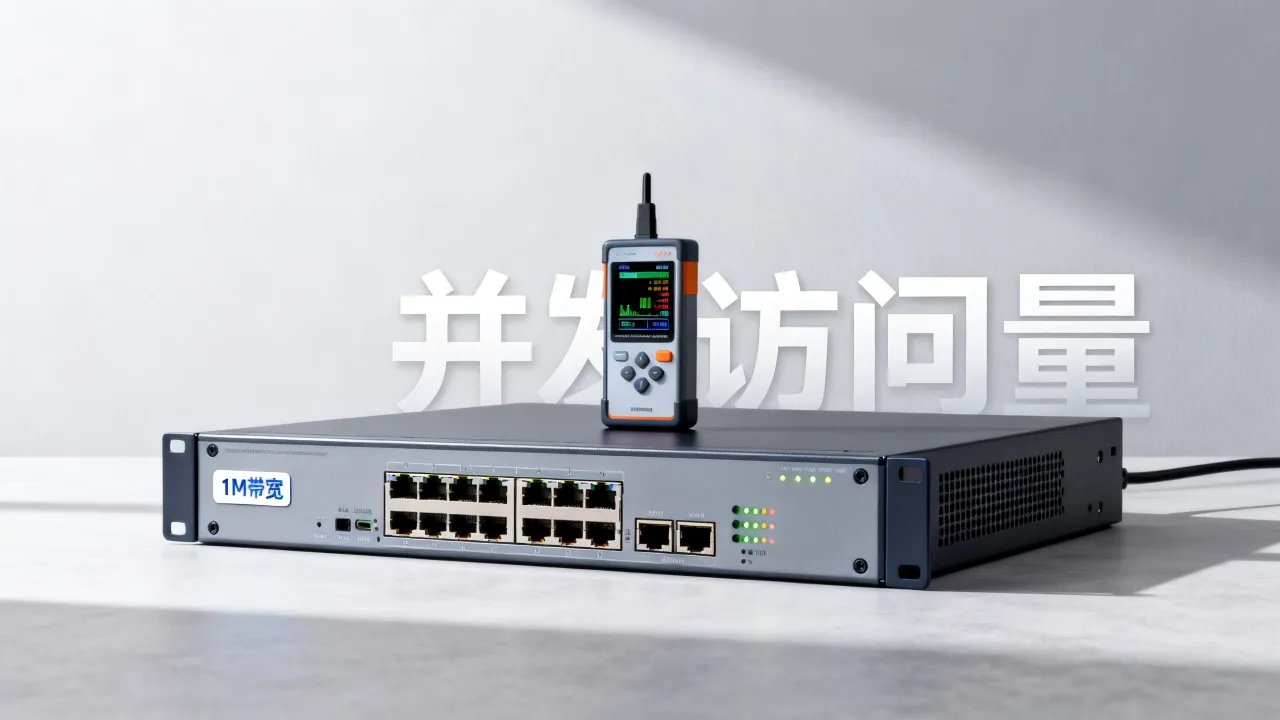 服务器1M带宽够用吗，能支持多少并发访问？