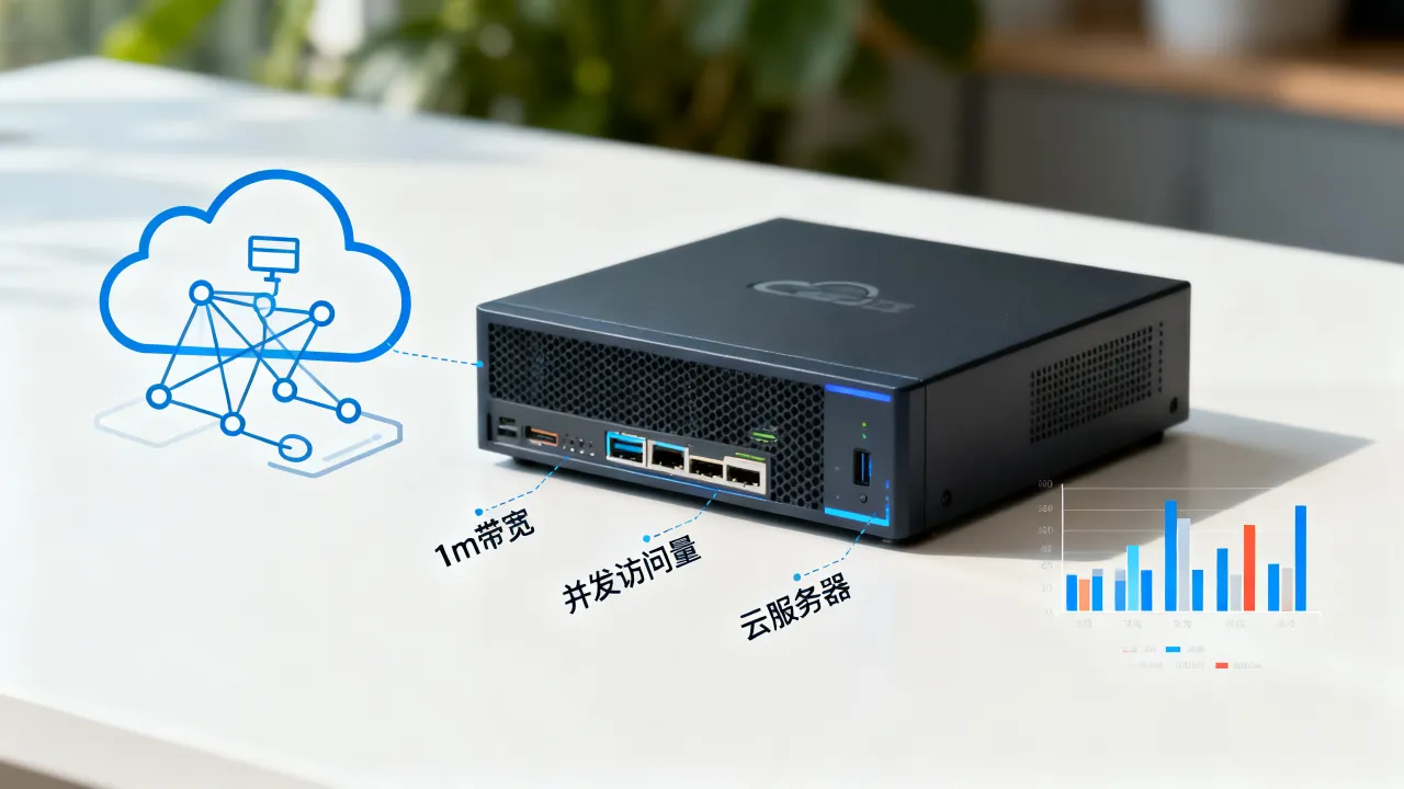 云服务器1m宽带够用吗，1m带宽能支持多少人访问