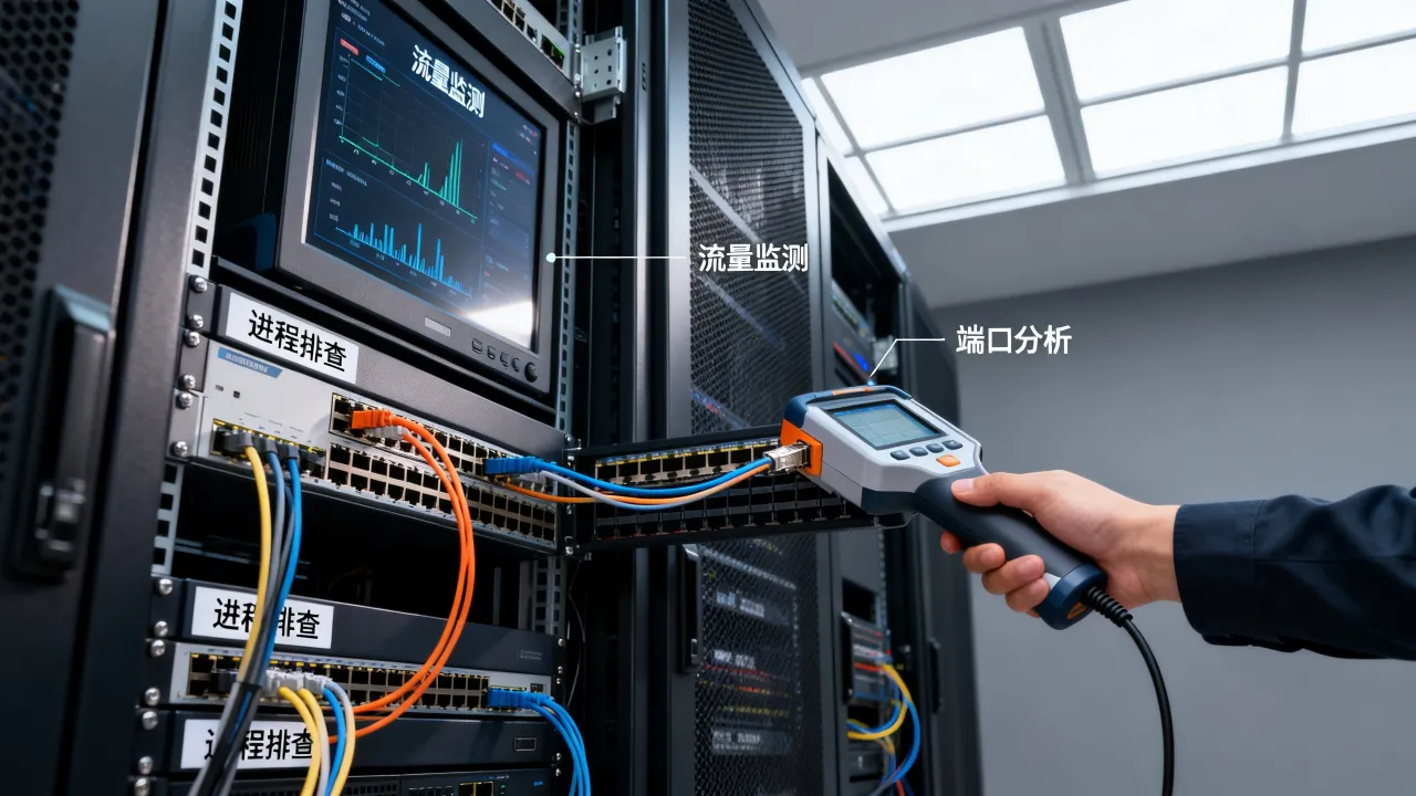 服务器网速被什么占用？如何排查带宽占用过高问题