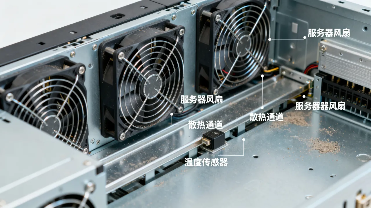 服务器为什么抽风扇？服务器风扇狂转原因及解决方法