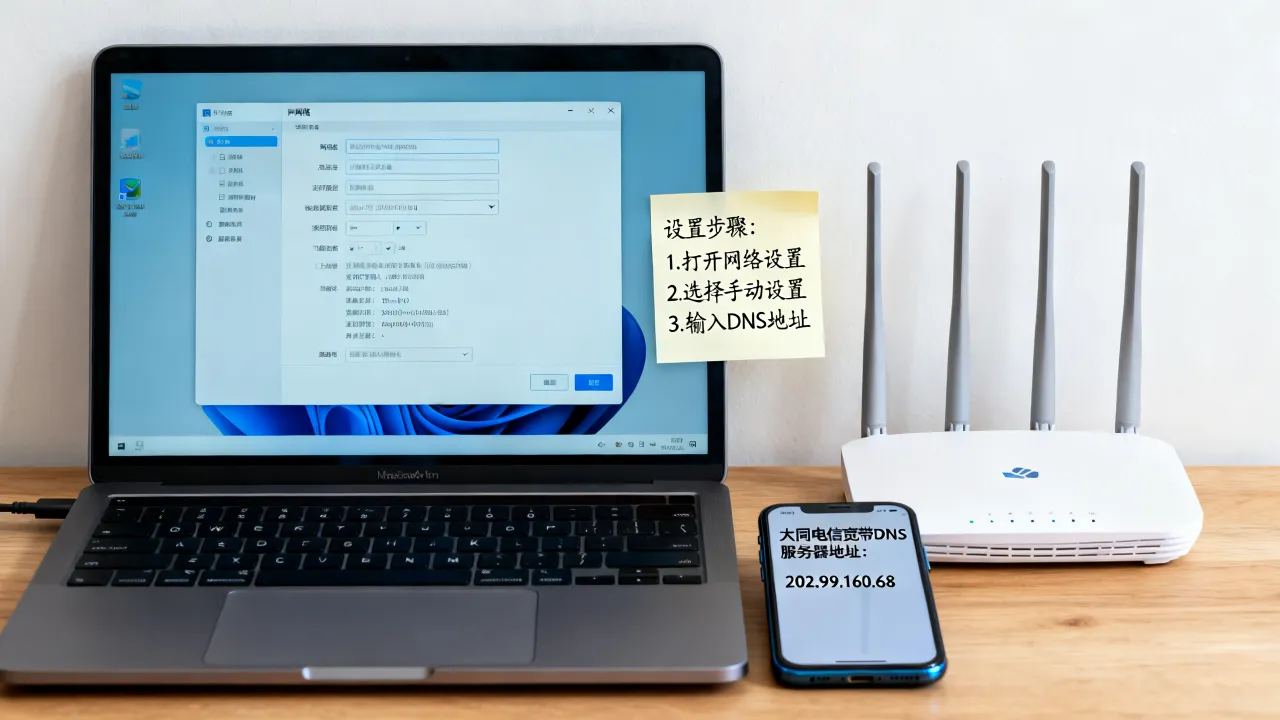 大同电信宽带DNS服务器地址是多少，大同电信DNS怎么设置